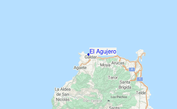 El Agujero Location Map