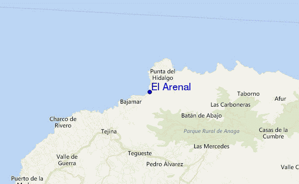 El Arenal location map