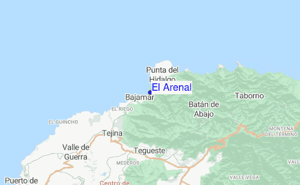 El Arenal location map