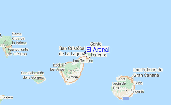 El Arenal Surf Forecast and Surf Reports (Tenerife, Spain)