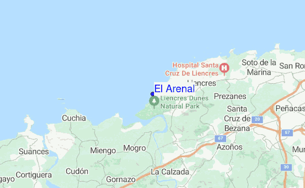 El Arenal location map