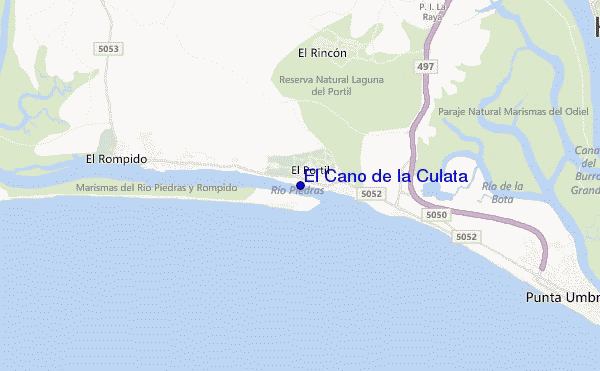 El Caño de la Culata location map