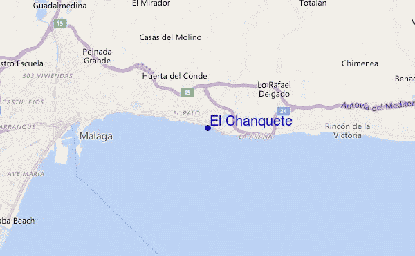 El Chanquete location map