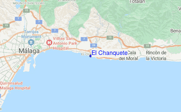 El Chanquete location map