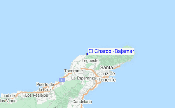 El Charco (Bajamar) Location Map