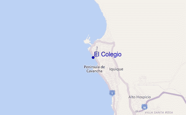 El Colegio location map