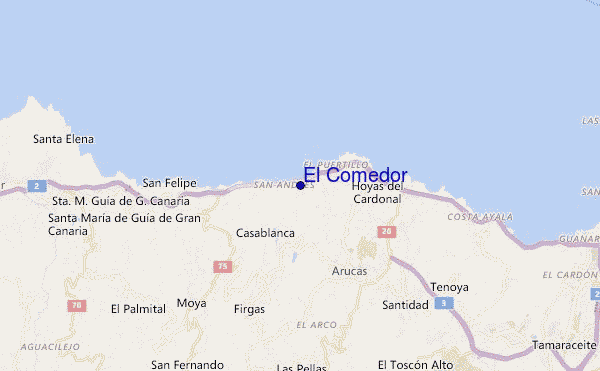 El Comedor location map