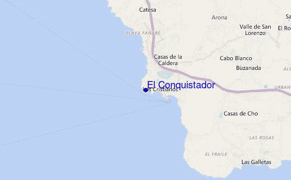 El Conquistador location map