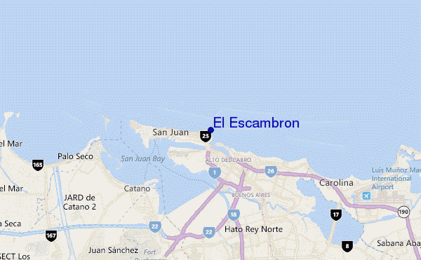 El Escambrón location map