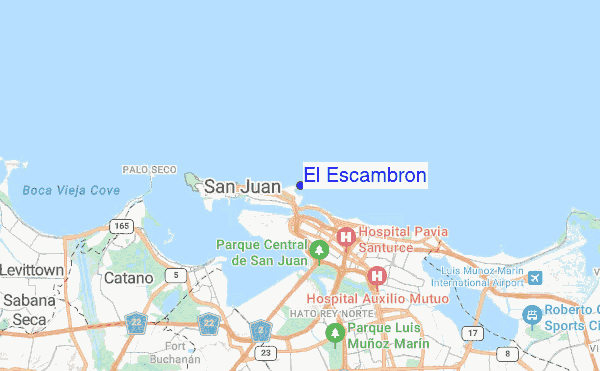 El Escambrón location map