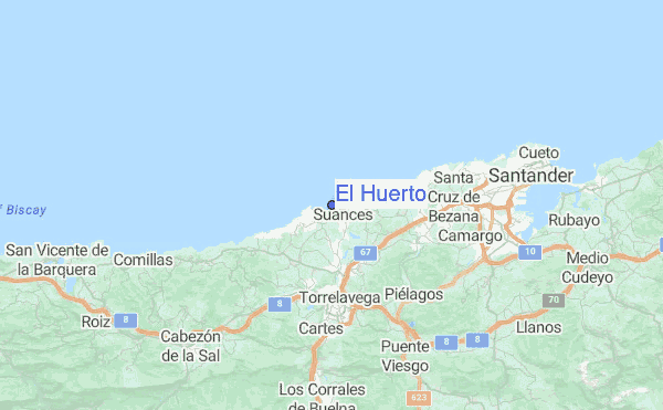 El Huerto Location Map