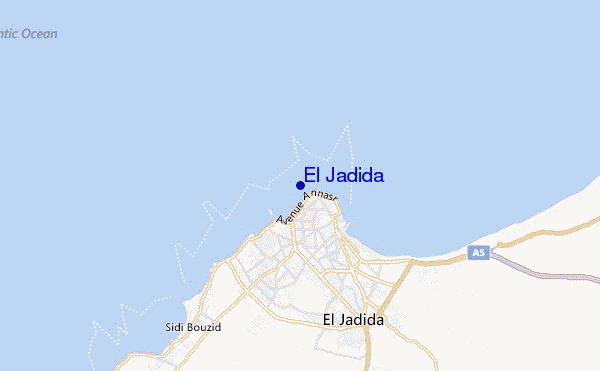 El Jadida location map