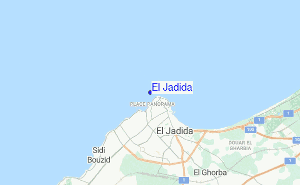 El Jadida location map