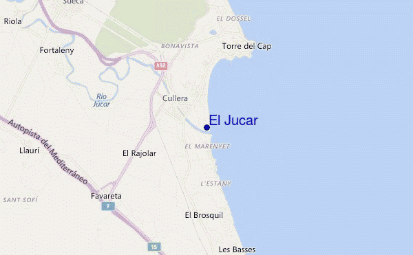 El Jucar location map