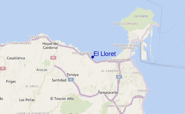 El Lloret location map