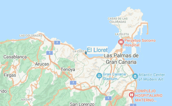 El Lloret location map