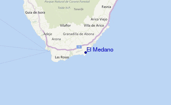 El Medano Location Map