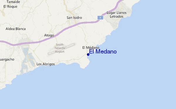 El Medano location map
