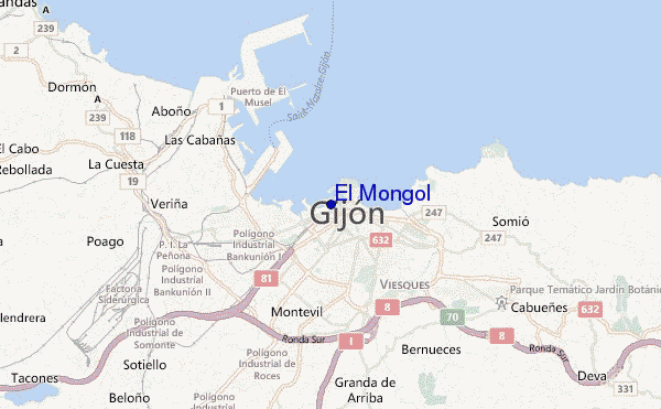 El Mongol location map