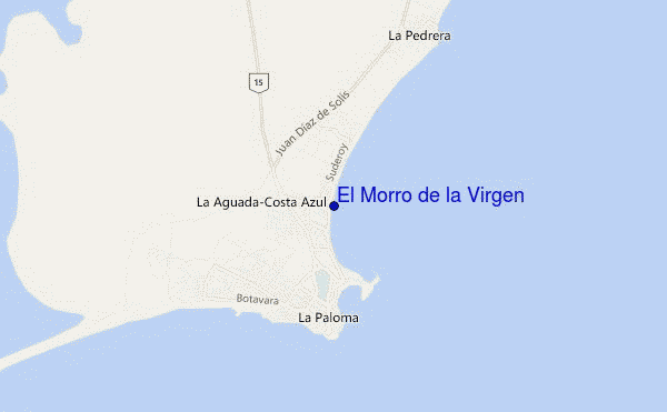 El Morro de la Virgen location map