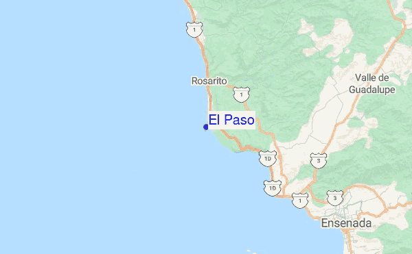 El Paso Location Map