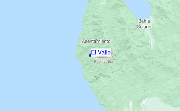 El Valle location map