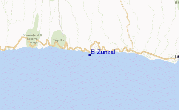 El Zunzal location map