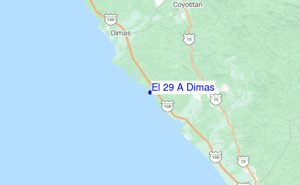 El 29 A Dimas Location Map