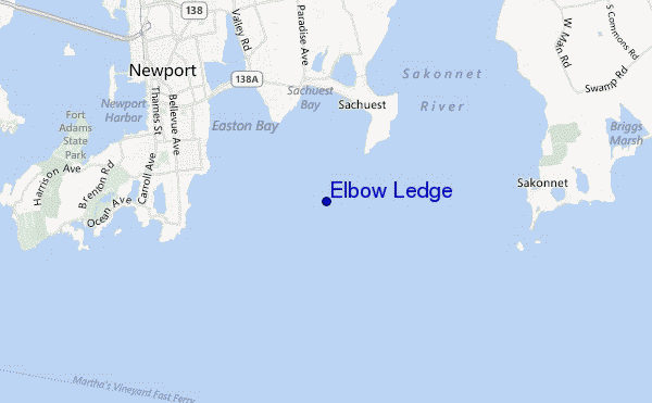 Elbow Ledge location map
