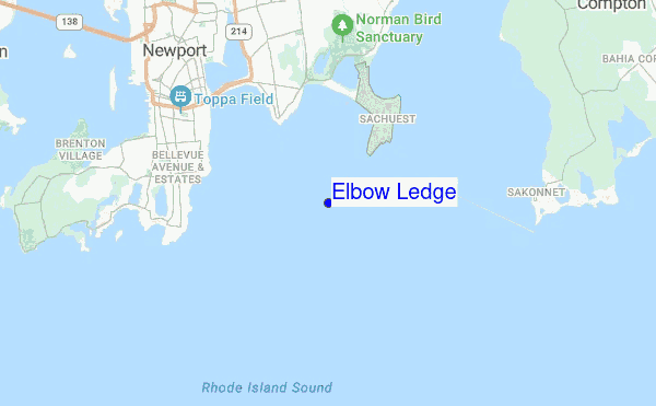 Elbow Ledge location map