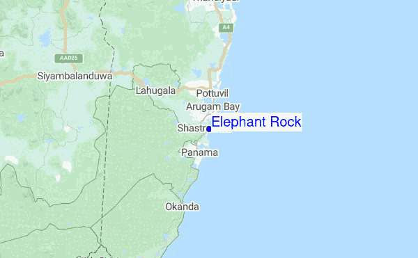 Elephant Rock Location Map