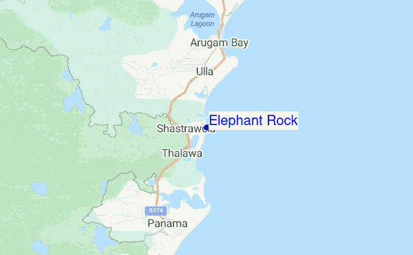 Elephant Rock location map