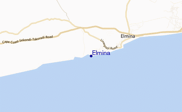 Elmina location map