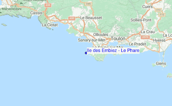 Ile des Embiez - Le Phare Location Map