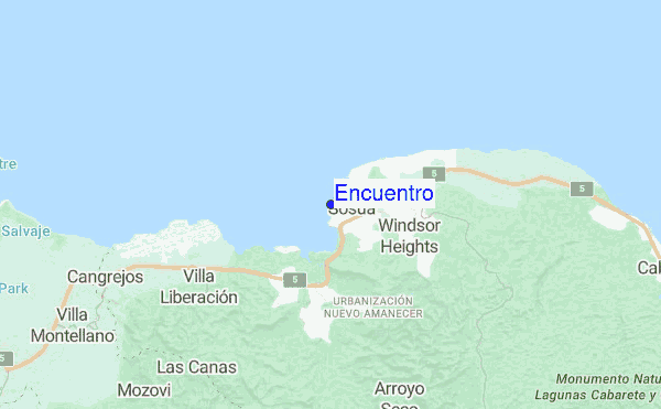 Encuentro location map