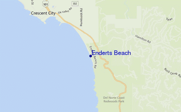 Enderts Beach location map