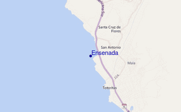 Ensenada location map