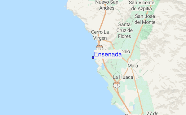 Ensenada location map