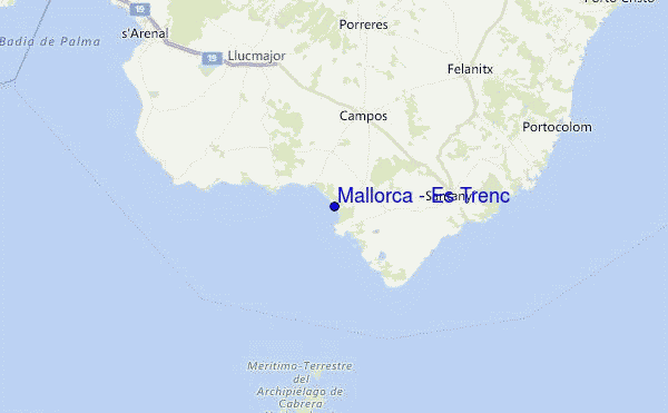Mallorca - Es Trenc Location Map