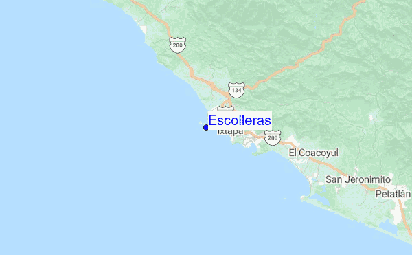 Escolleras Location Map