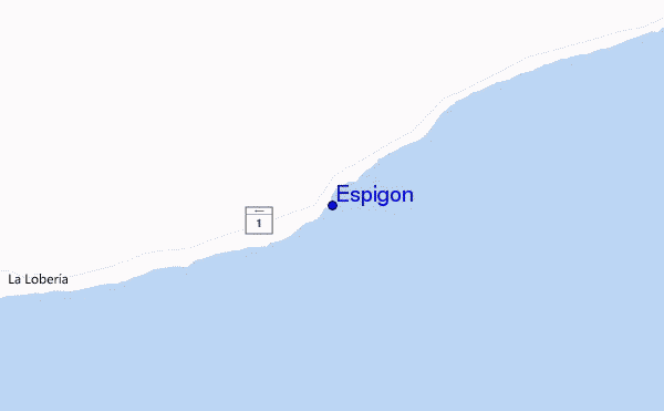 Espigon location map