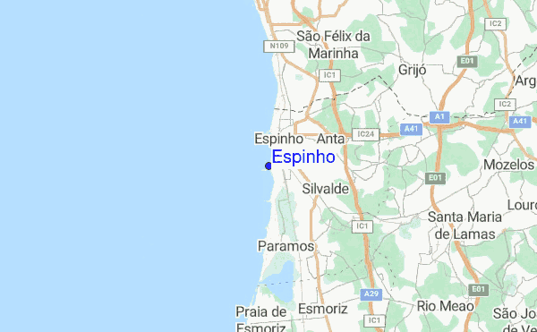 Espinho location map