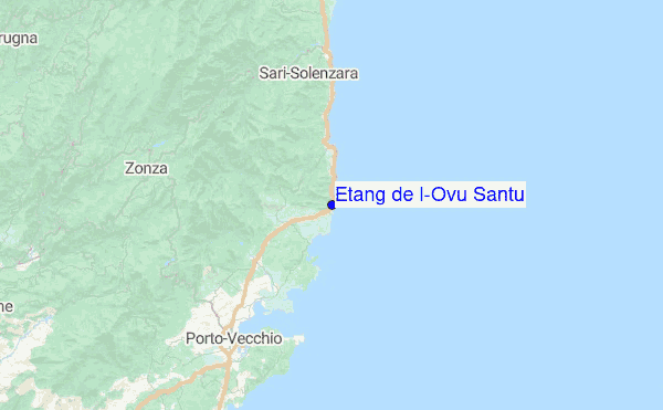 Etang de l'Ovu Santu Location Map