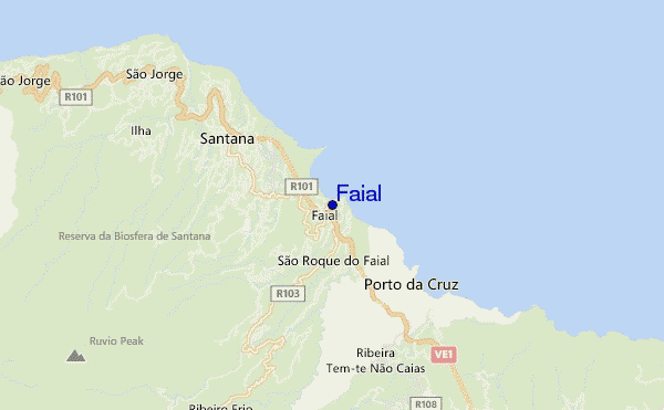 Faial location map