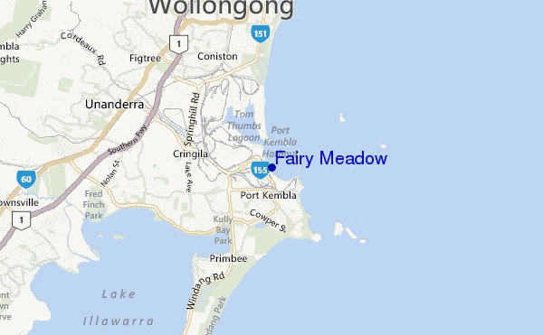 Fairy Meadow location map