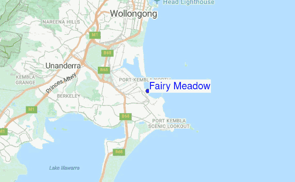 Fairy Meadow location map