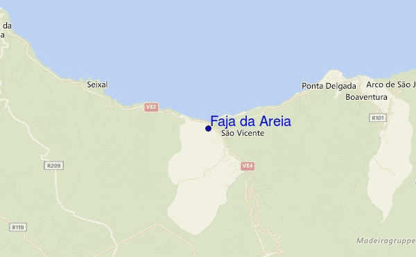 Faja da Areia location map