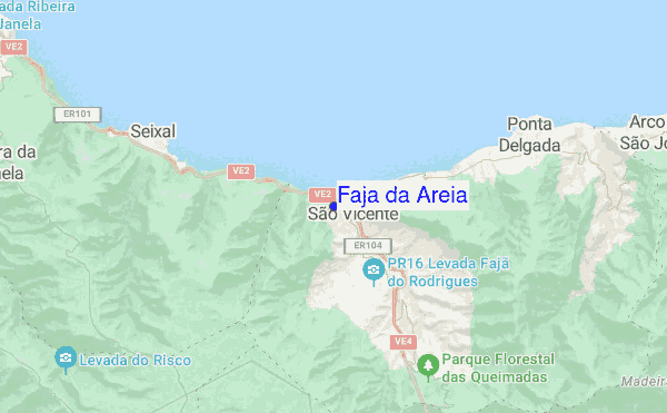 Faja da Areia location map