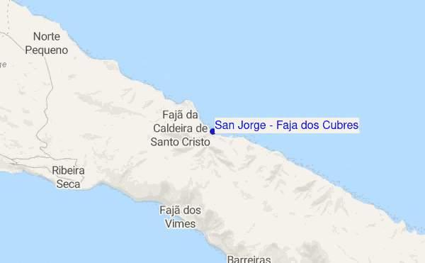 San Jorge - Faja dos Cubres location map