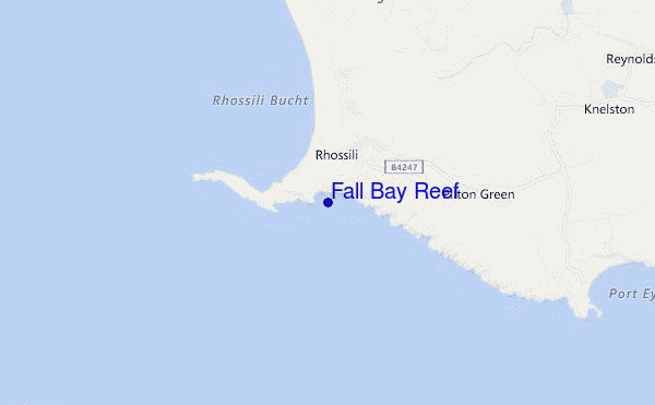 Fall Bay Reef location map